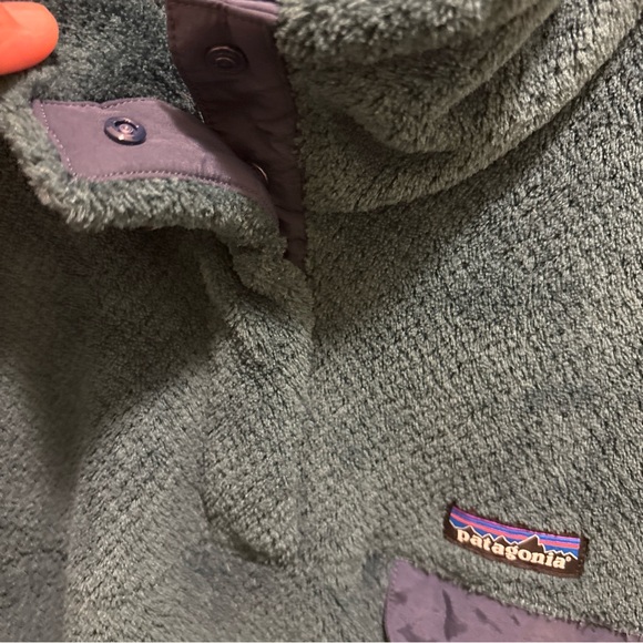 Women’s Patagonia Teal 3/4 button up Fleece pullover size XL - Picture 6 of 9